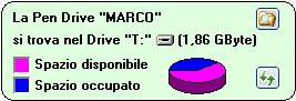 Tramite questa piccola schermata di PenProtect è possibile avere una visione immediata della situazione della propria Pen Drive o Flash Memory.