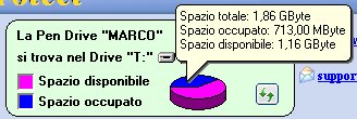 Usando l'help interno di PenProtect è possibile avere informazioni più dettagliate della propria Pen Drive o Flash Memory.