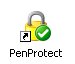 Icon of PenProtect: the program to protect Flash Drive, Pen Drive and Flash Memory.
