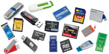 Image containing most of the Flash Drive, Pen Drive or Flash Memory supported by PenProtect