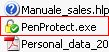 PenProtect.exe is a single file very small! Click to enlarge the image